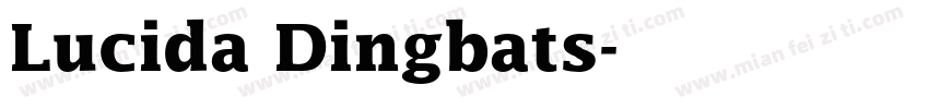 Lucida Dingbats字体转换